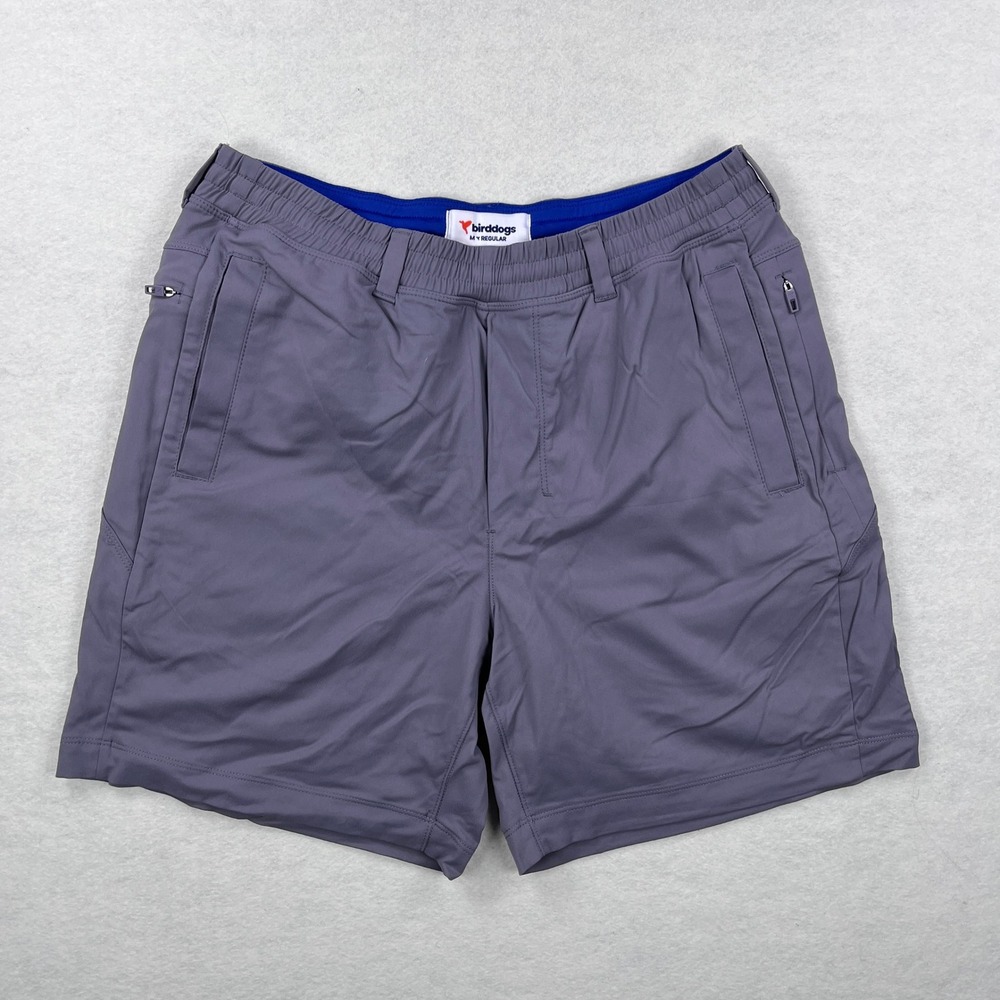 Birddogs Men Regular Gray Unlined Gym Athletic Shorts Size Medium